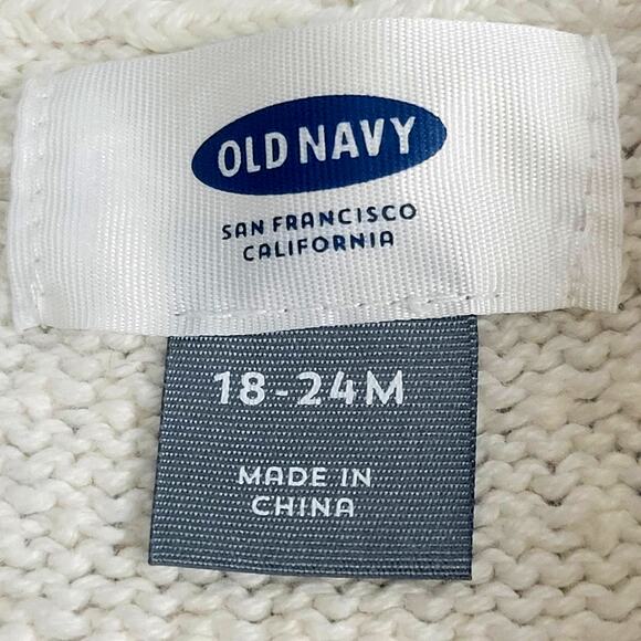 Old‎ Navy White Open Front Cardigan Infant Size 18-24mo - Picture 2 of 4